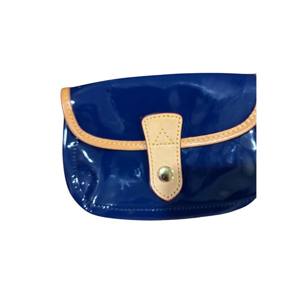Dooney & Bourke Patent Leather Blue Wristlet Clutch Bag Set 2 Piece - Picture 4 of 12